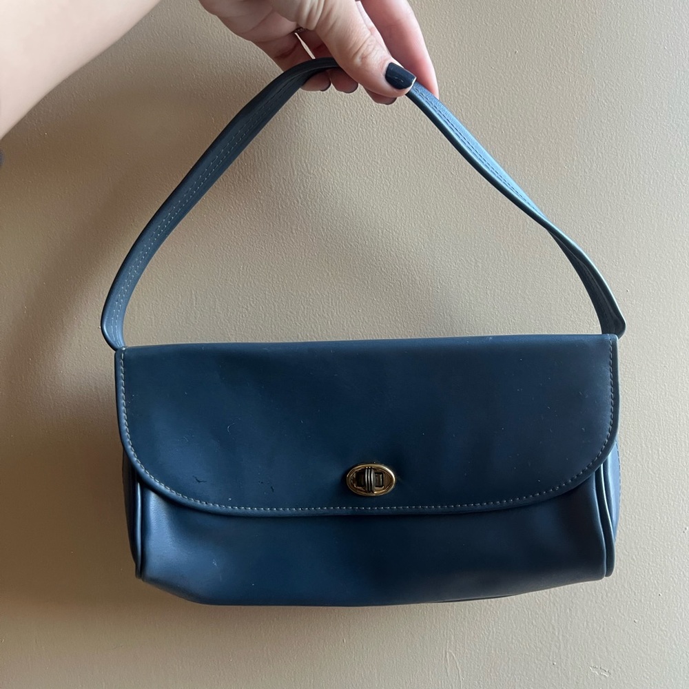 Vintage Faux Leather Shoulder Bag